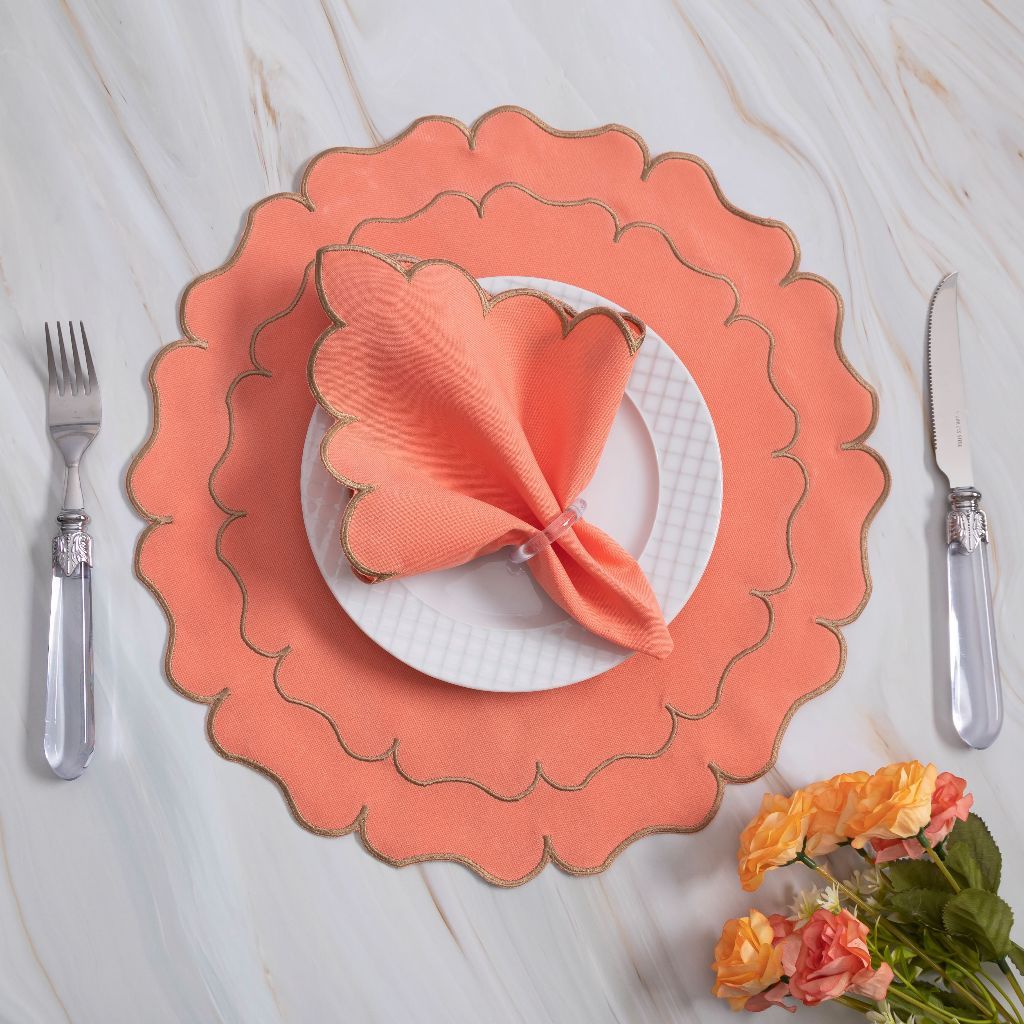 Kit Americano 12 Peças: Sousplats e Guardanapos - Eleve a Elegância e Sofisticação da Sua Mesa de 6 Lugares!